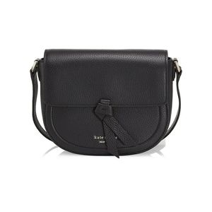 Kate Spade New York Medium Knott Pebble Leather Saddle Bag